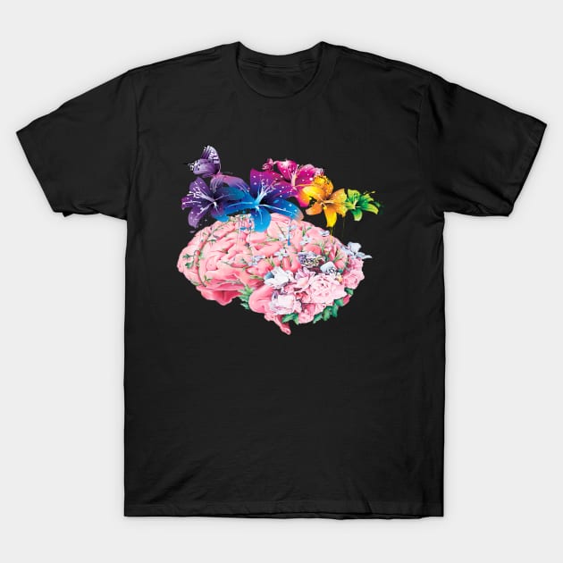 Flower Brain shirt T-Shirt by Tee Shop